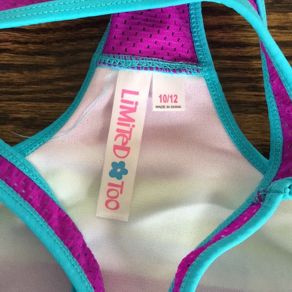 NWT Limited Too Girls One Piece Swimsuit - Picture 4 of 4